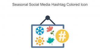 Seasonal Social Media Hashtag Colored Icon In Powerpoint Pptx Png And Editable Eps Format