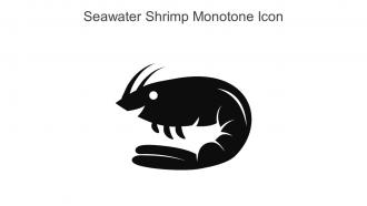 Seawater Shrimp Monotone Icon In Powerpoint Pptx Png And Editable Eps Format