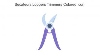 Secateurs Loppers Trimmers Colored Icon In Powerpoint Pptx Png And Editable Eps Format