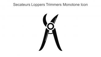 Secateurs Loppers Trimmers Monotone Icon In Powerpoint Pptx Png And Editable Eps Format