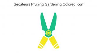 Secateurs Pruning Gardening Colored Icon In Powerpoint Pptx Png And Editable Eps Format