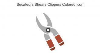 Secateurs Shears Clippers Colored Icon In Powerpoint Pptx Png And Editable Eps Format