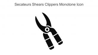 Secateurs Shears Clippers Monotone Icon In Powerpoint Pptx Png And Editable Eps Format