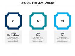 Second interview director ppt powerpoint presentation layouts format cpb
