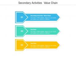 Secondary activities value chain ppt powerpoint presentation outline designs download cpb