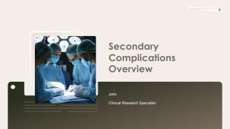 Secondary Complications Overview PPT Sample AT