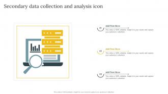 Secondary Data Collection And Analysis Icon