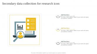 Secondary Data Collection For Research Icon