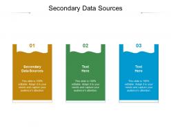 Secondary data sources ppt powerpoint presentation infographic template templates cpb