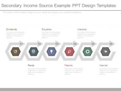 Secondary income source example ppt design templates