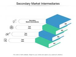 Secondary market intermediaries ppt powerpoint presentation infographic template inspiration cpb