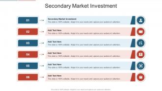 Secondary Market Investment In Powerpoint And Google Slides Cpb