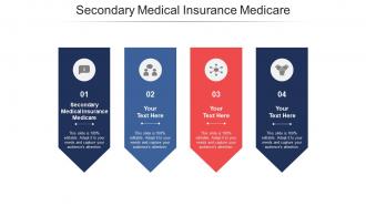 Secondary medical insurance medicare ppt powerpoint presentation infographic template cpb