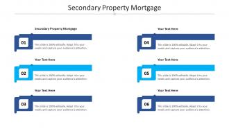 Secondary property mortgage ppt powerpoint presentation model templates cpb