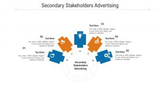 Secondary stakeholders advertising ppt powerpoint presentation infographic template cpb