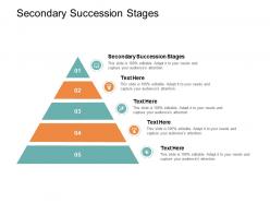 Secondary succession stages ppt powerpoint presentation portfolio format cpb