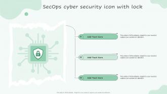 Secops Cyber Security Icon With Lock