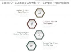 Secret of business growth ppt sample presentations