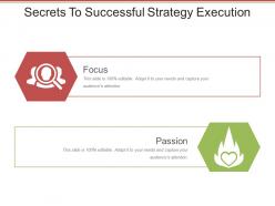 Secrets to successful strategy execution ppt background images