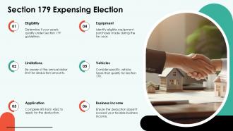 Section 179 Expensing Election General Depreciation System PPT Example ST AI SS