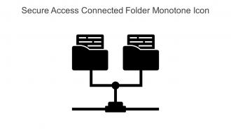Secure Access Connected Folder Monotone Icon In Powerpoint Pptx Png And Editable Eps Format