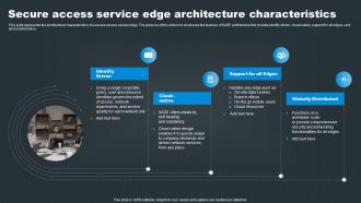 Secure Access Service Edge Architecture Characteristics SASE Network Security