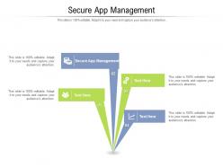 Secure app management ppt powerpoint presentation styles slides cpb