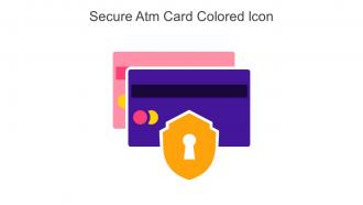 Secure Atm Card Colored Icon In Powerpoint Pptx Png And Editable Eps Format