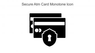 Secure Atm Card Monotone Icon In Powerpoint Pptx Png And Editable Eps Format