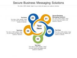Secure business messaging solutions ppt powerpoint presentation file background cpb