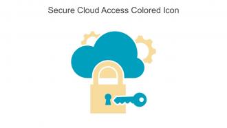 Secure Cloud Access Colored Icon In Powerpoint Pptx Png And Editable Eps Format