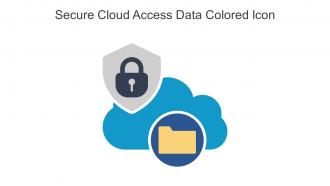 Secure Cloud Access Data Colored Icon In Powerpoint Pptx Png And Editable Eps Format