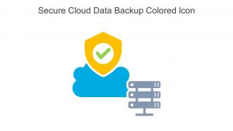 Secure Cloud Data Backup Colored Icon In Powerpoint Pptx Png And Editable Eps Format
