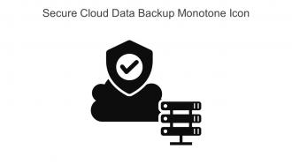 Secure Cloud Data Backup Monotone Icon In Powerpoint Pptx Png And Editable Eps Format