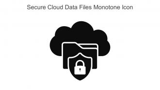 Secure Cloud Data Files Monotone Icon In Powerpoint Pptx Png And Editable Eps Format
