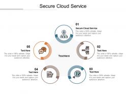 Secure cloud service ppt powerpoint presentation pictures background images cpb