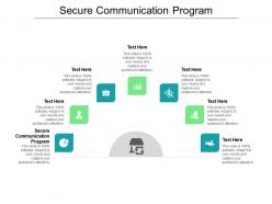 Secure communication program ppt powerpoint presentation model graphics template cpb