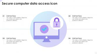 Secure Computer Data Access Icon