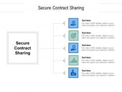 Secure contract sharing ppt powerpoint presentation pictures elements cpb