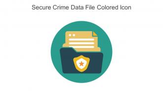 Secure Crime Data File Colored Icon In Powerpoint Pptx Png And Editable Eps Format
