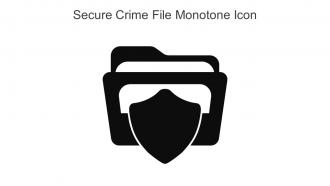 Secure Crime File Monotone Icon In Powerpoint Pptx Png And Editable Eps Format