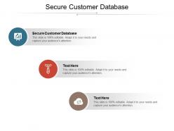 Secure customer database ppt powerpoint presentation inspiration background images cpb