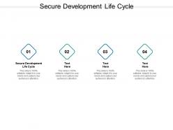 Secure development life cycle ppt powerpoint presentation professional vector cpb