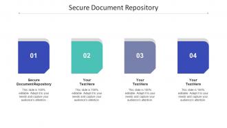 Secure document repository ppt powerpoint presentation infographics graphic images cpb