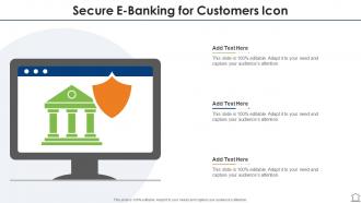 Secure e banking for customers icon