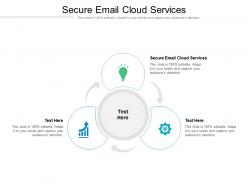 Secure email cloud services ppt powerpoint presentation model vector cpb