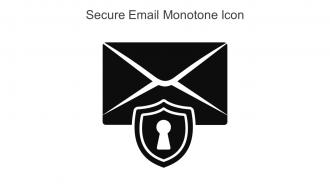 Secure Email Monotone Icon In Powerpoint Pptx Png And Editable Eps Format