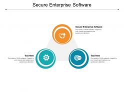 Secure enterprise software ppt powerpoint presentation pictures visuals cpb