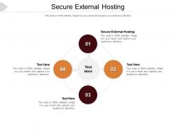 Secure external hosting ppt powerpoint presentation infographics visual aids cpb
