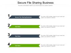 Secure file sharing business ppt powerpoint presentation styles display cpb